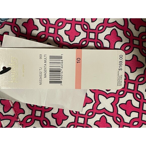 Laundry by Shelli Segal Shorts Geometric Retro Print SZ 14 NWT - Picture 5 of 5